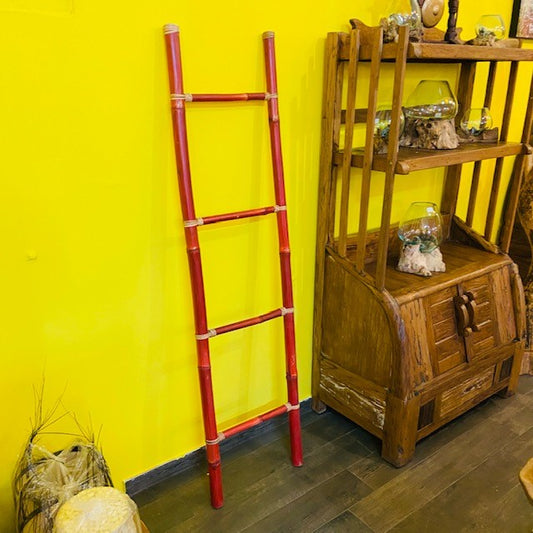 Porta asciugamani in bamboo arredo etnico wabi sabi