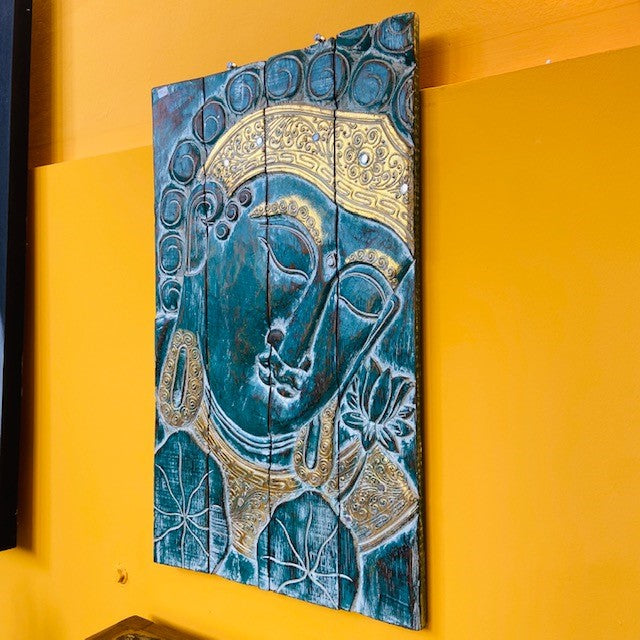 Peinture de Bouddha en bois de style ethnique oriental