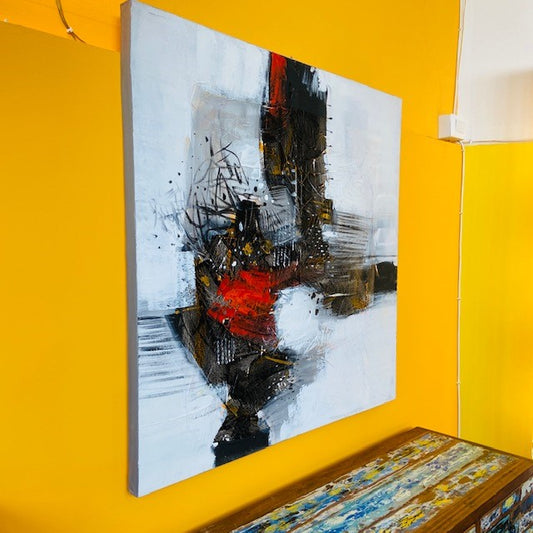 Quadro astratto arte moderna dipinto su tela