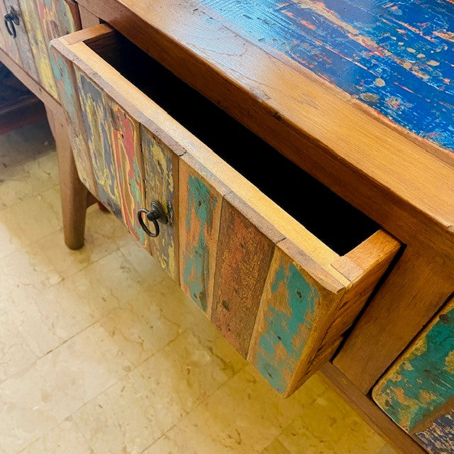 Consolle etnica stile giapponese wabi sabi mobile ingresso