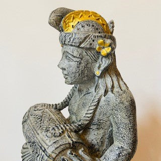 Statua orientale scultura in pietra arredo etnico