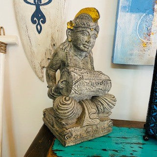 Statue orientale sculpture en pierre mobilier ethnique