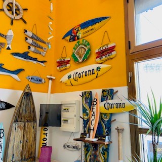 Planche de surf Corona Deco Wood Style ethnique