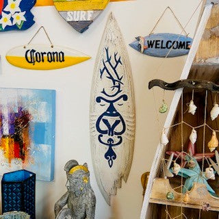 Planche de surf Corona Deco Wood Style ethnique