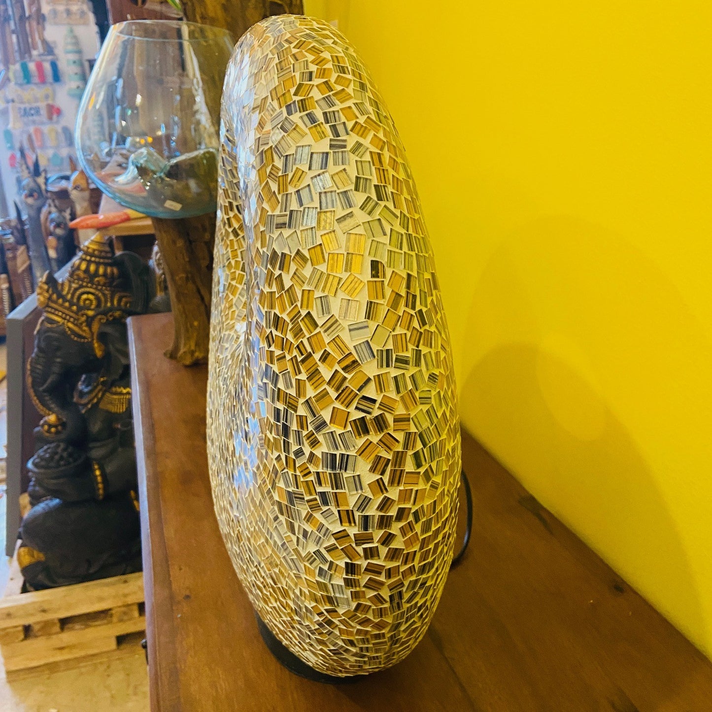 Abatjour Mosaico Vetro Lampada Etnica Art Deco