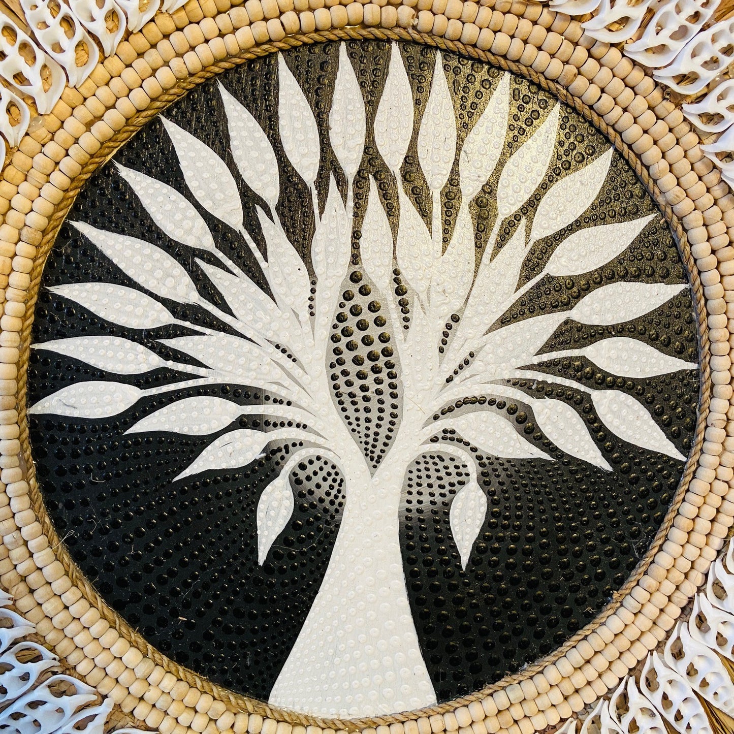 Tapisserie Mandala Arbre de Vie Coquillages Ethniques
