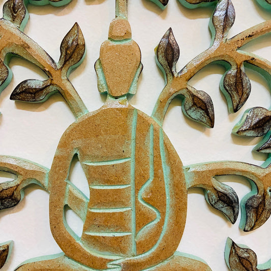 Albero della vita con buddha quadro deco parete