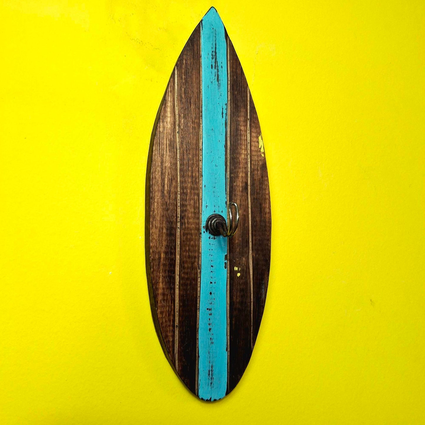 Appendiabiti singolo in legno stile surfista
