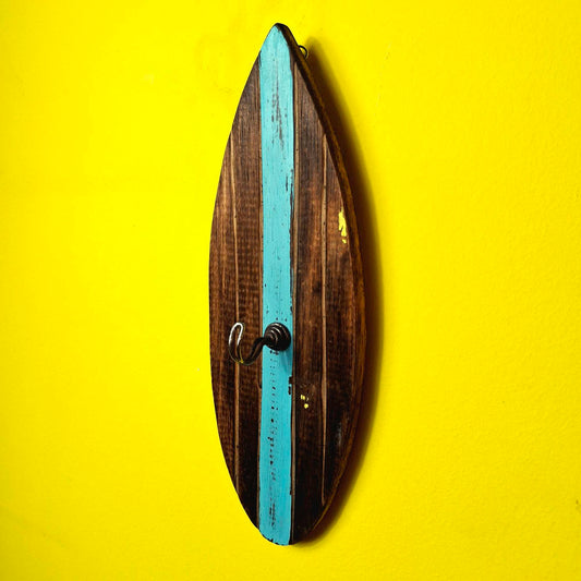 Appendiabiti singolo in legno stile surfista