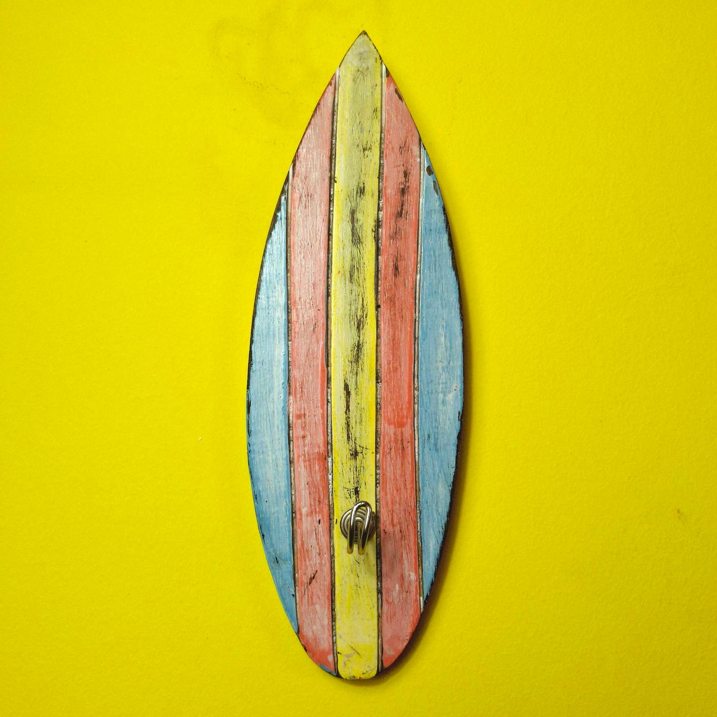 Appendiabiti singolo stile surfista in legno