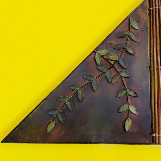 Applique etnico ferro battuto floreale decorativo