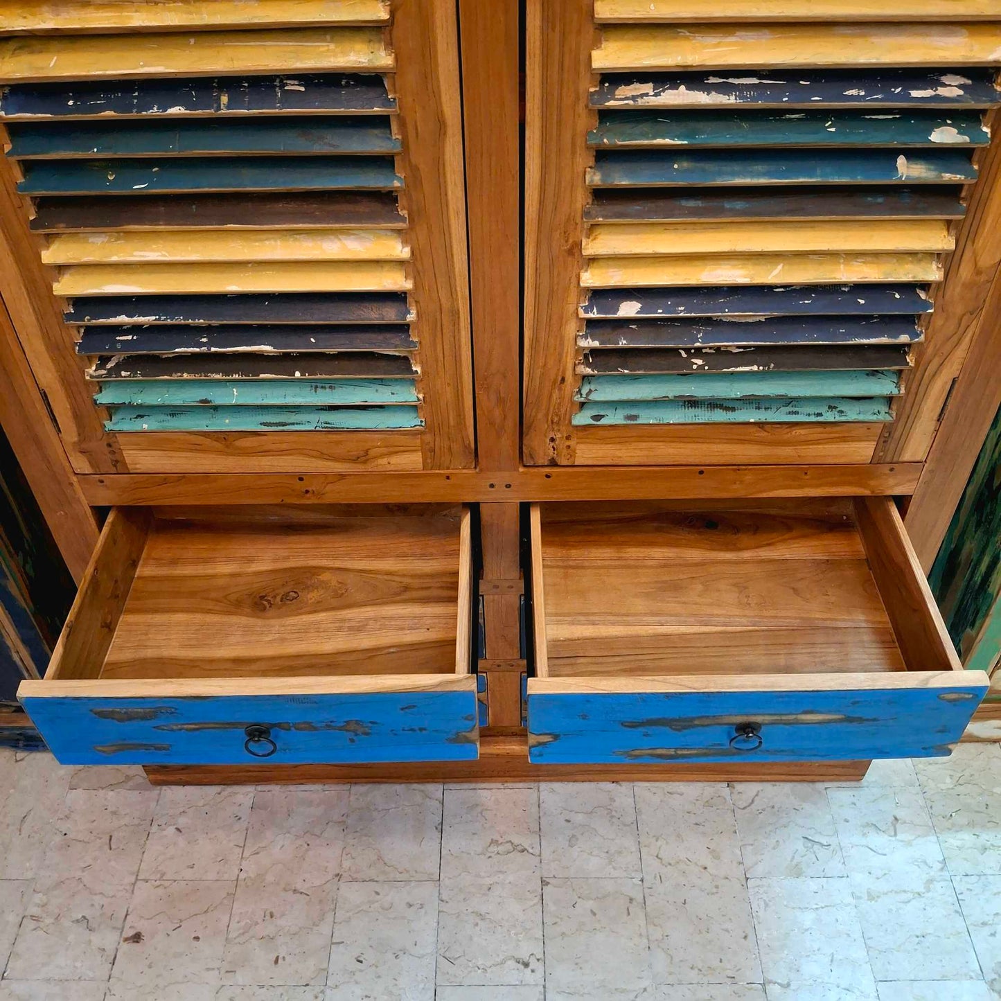 Armadio etnico legno teak guardaroba