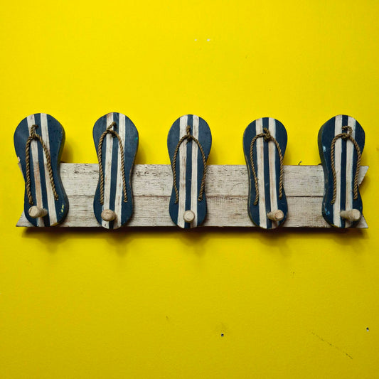 Attaccapanni etnico appendiabiti in legno stile surfista