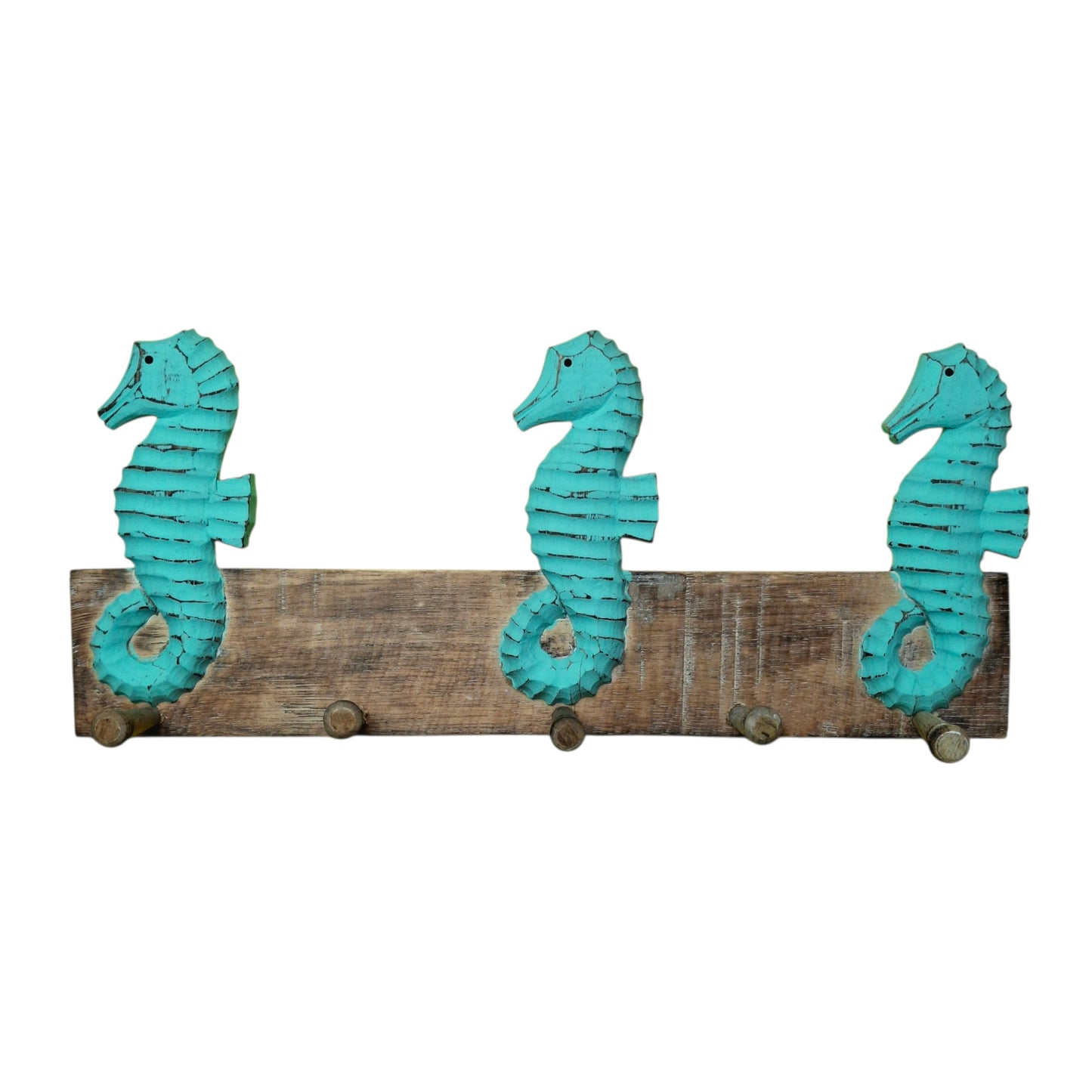 Ethnic seahorse coat hanger
