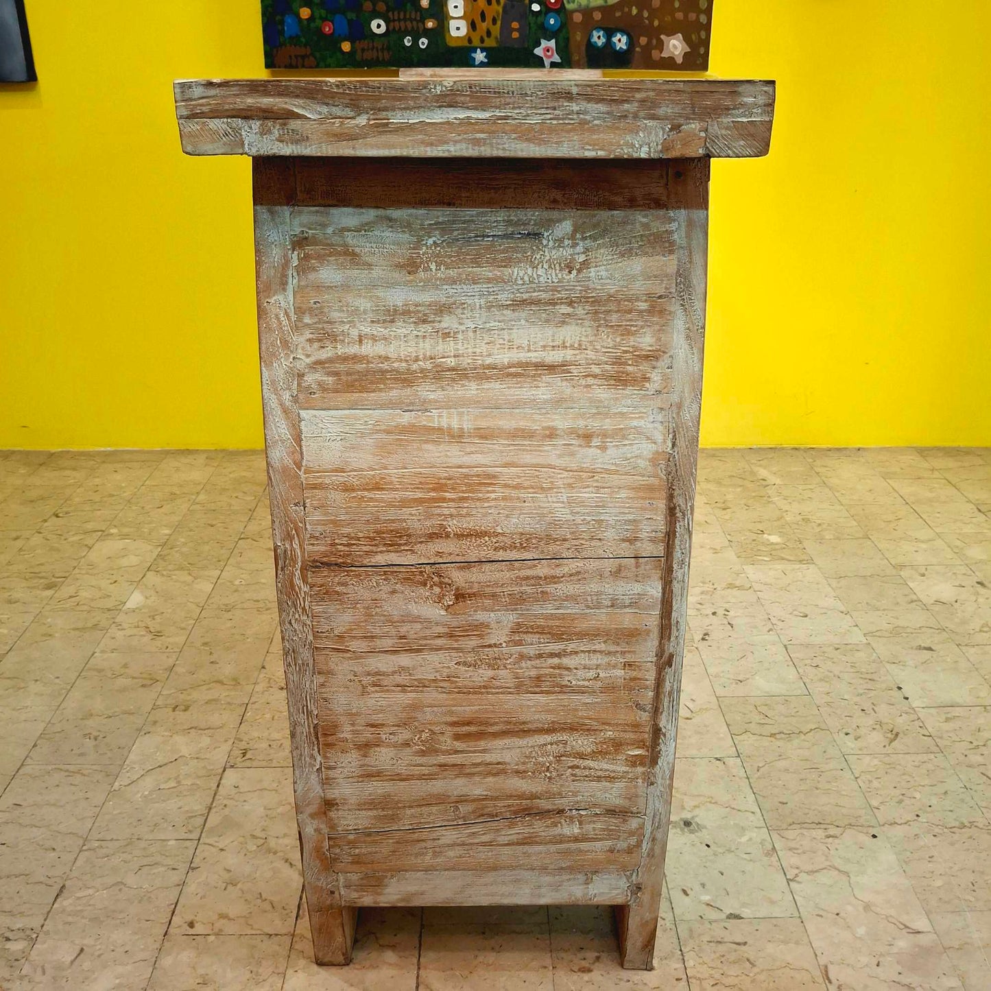 Buffet etnico madia intagliata in legno teak shabby chic