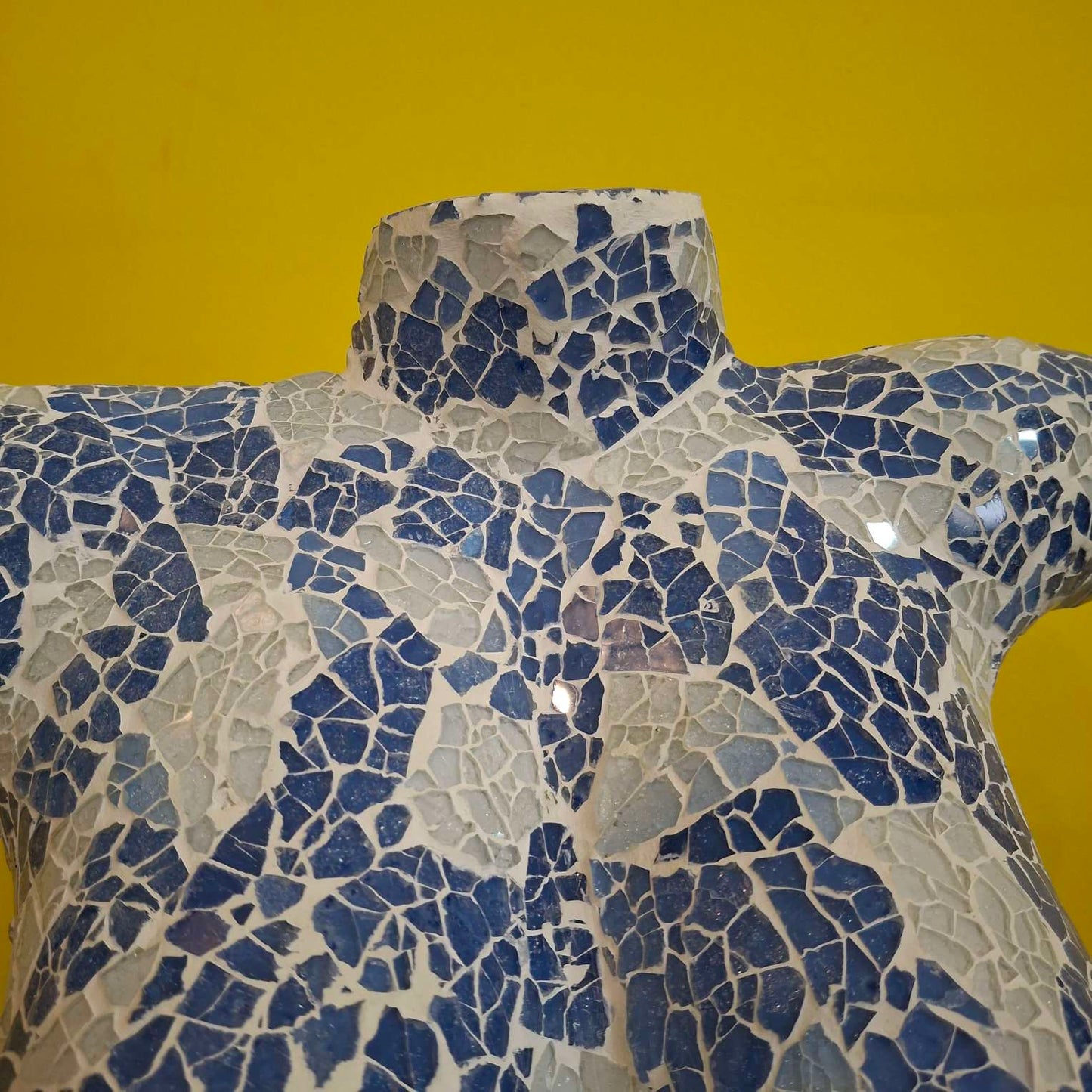 Busto di venere lampada tavolo abatjour in vetro bianca/blu - ETNICBAY