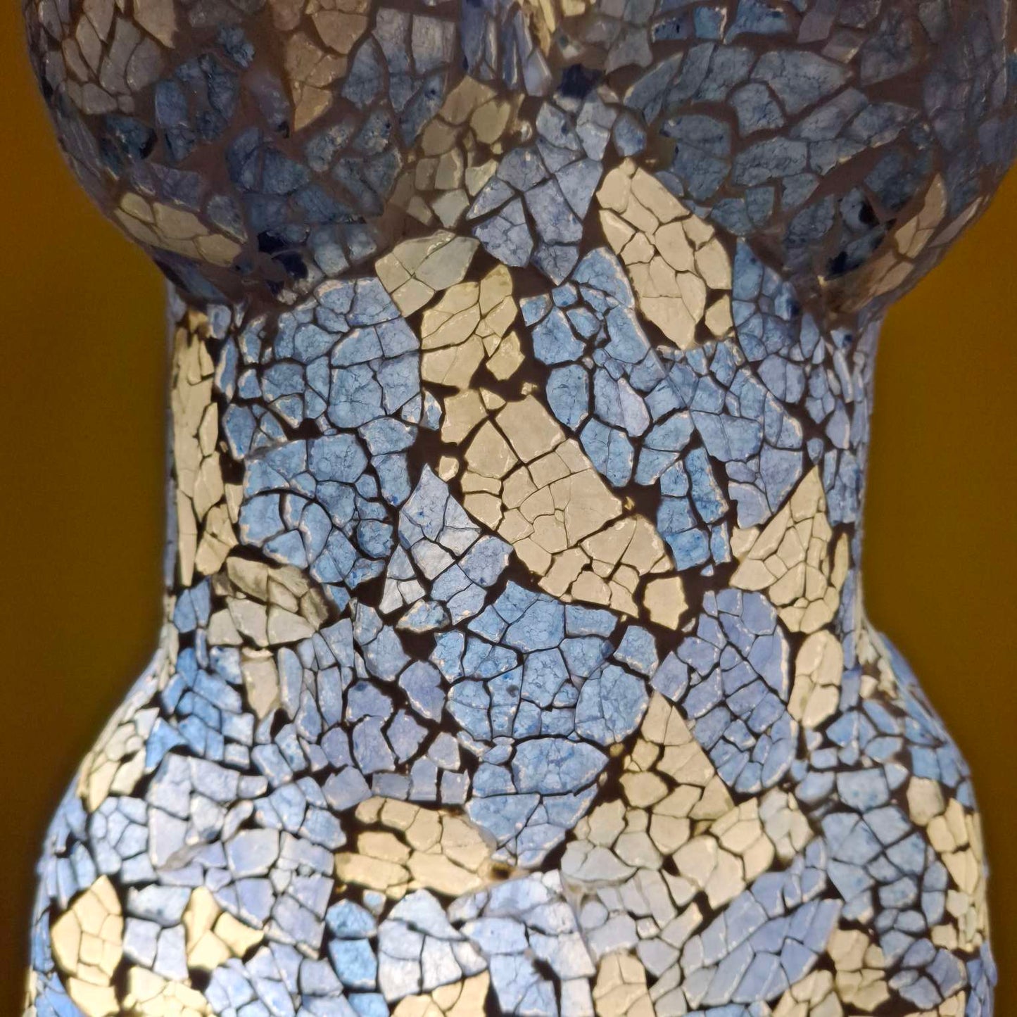 Busto di venere lampada tavolo abatjour in vetro bianca/blu - ETNICBAY
