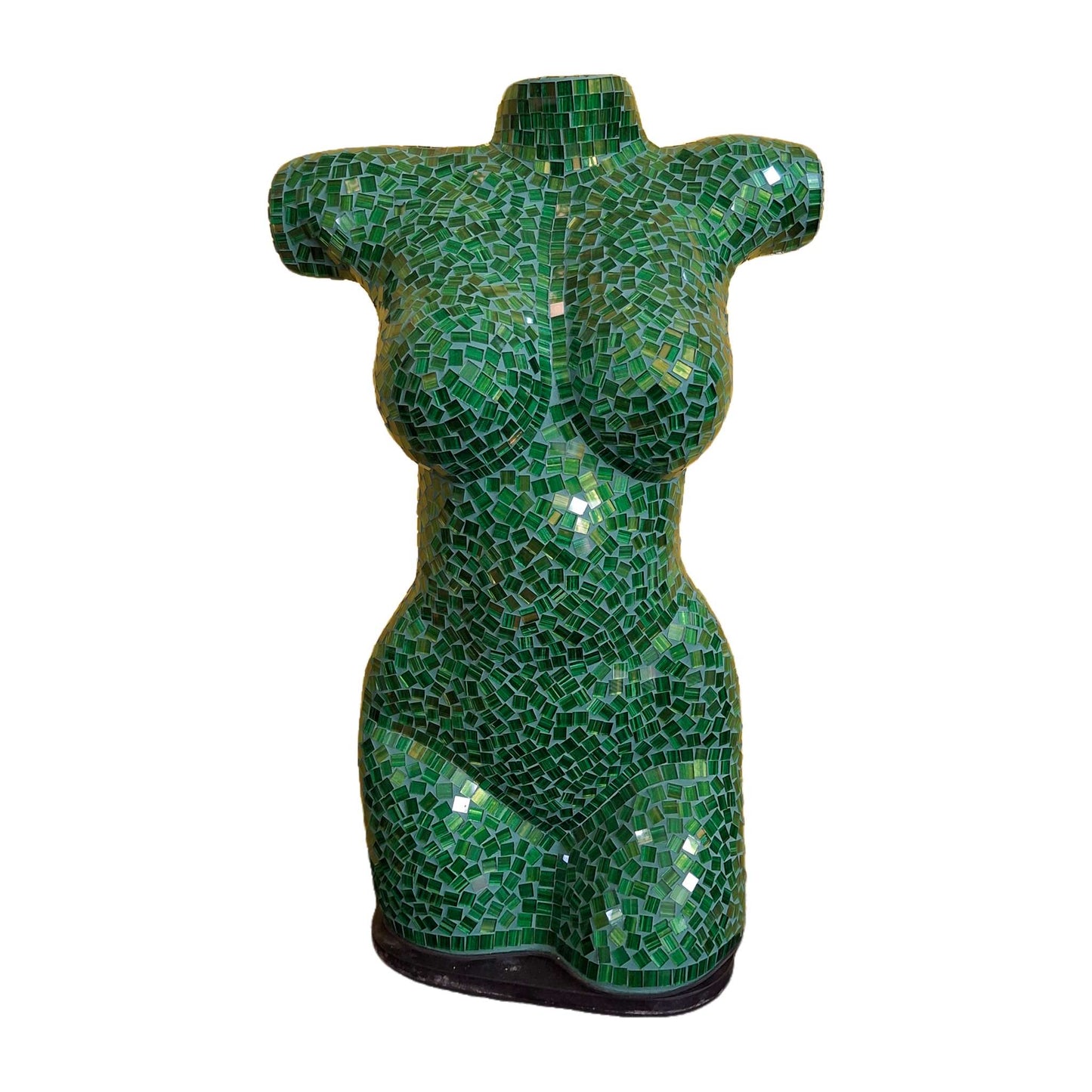 Busto di venere lampada tavolo abatjour in vetro verde - ETNICBAY
