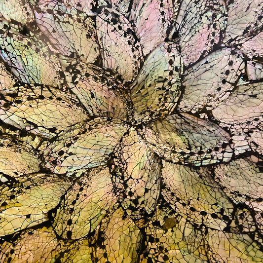 Vassoio Madre Perla Argento Centro Tavola Etnico