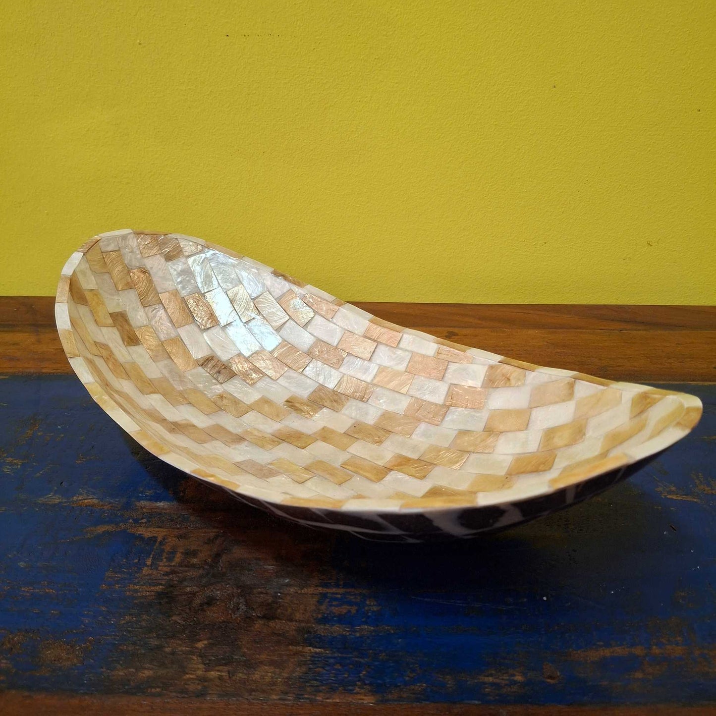 Mother of pearl mosaic table centerpiece