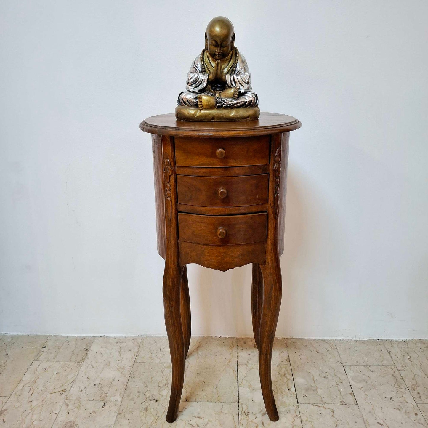 Table de chevet vintage en bois de teck