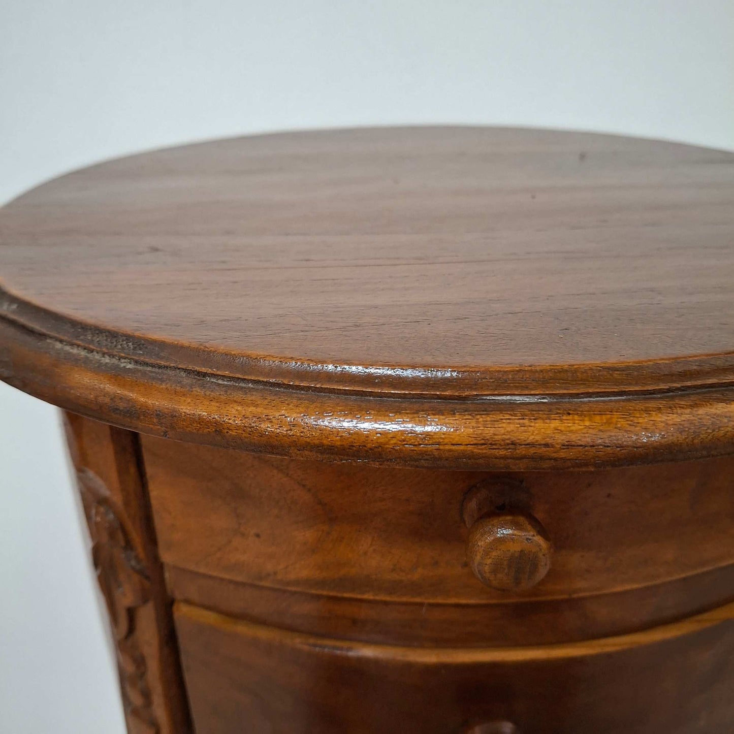 Table de chevet vintage en bois de teck