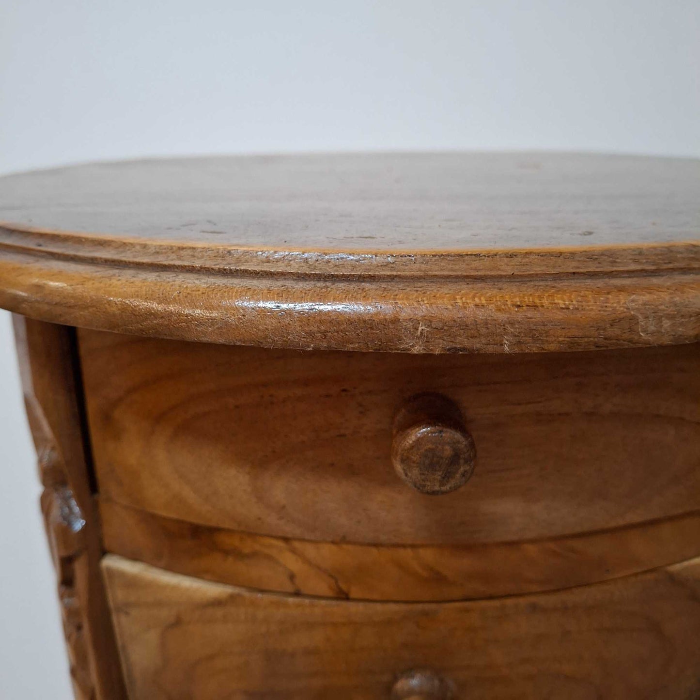 Table de chevet vintage en bois de teck