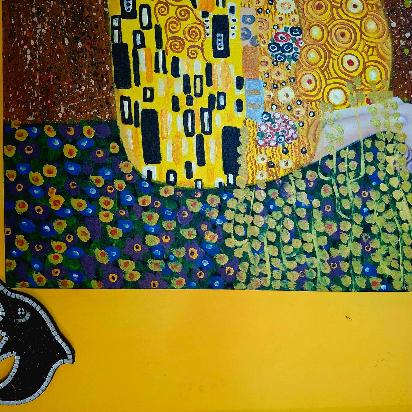 Il Bacio dipinto di Gustav Klimt quadro etnico