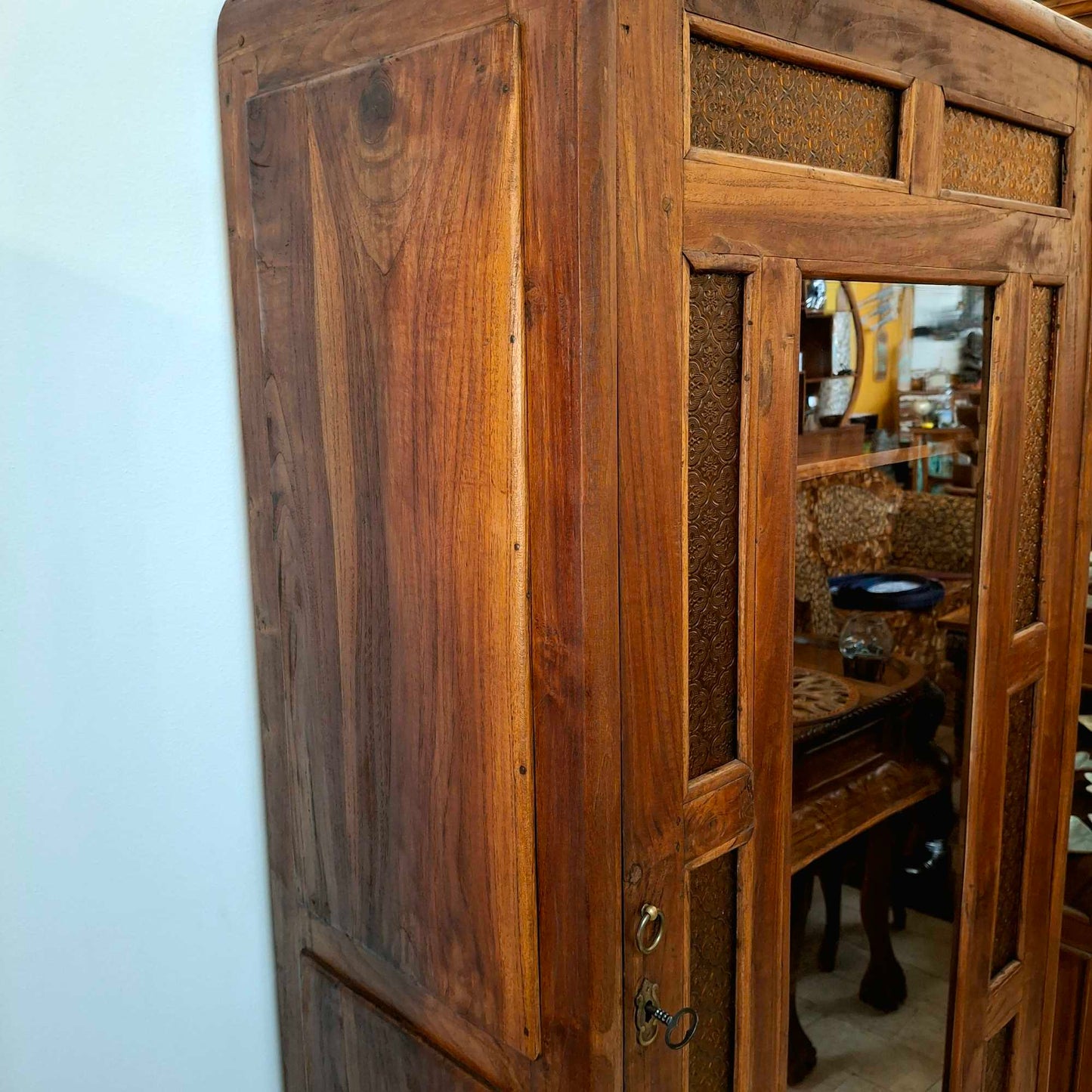 Credenza vetrinetta vintage anni 60 70 legno teak