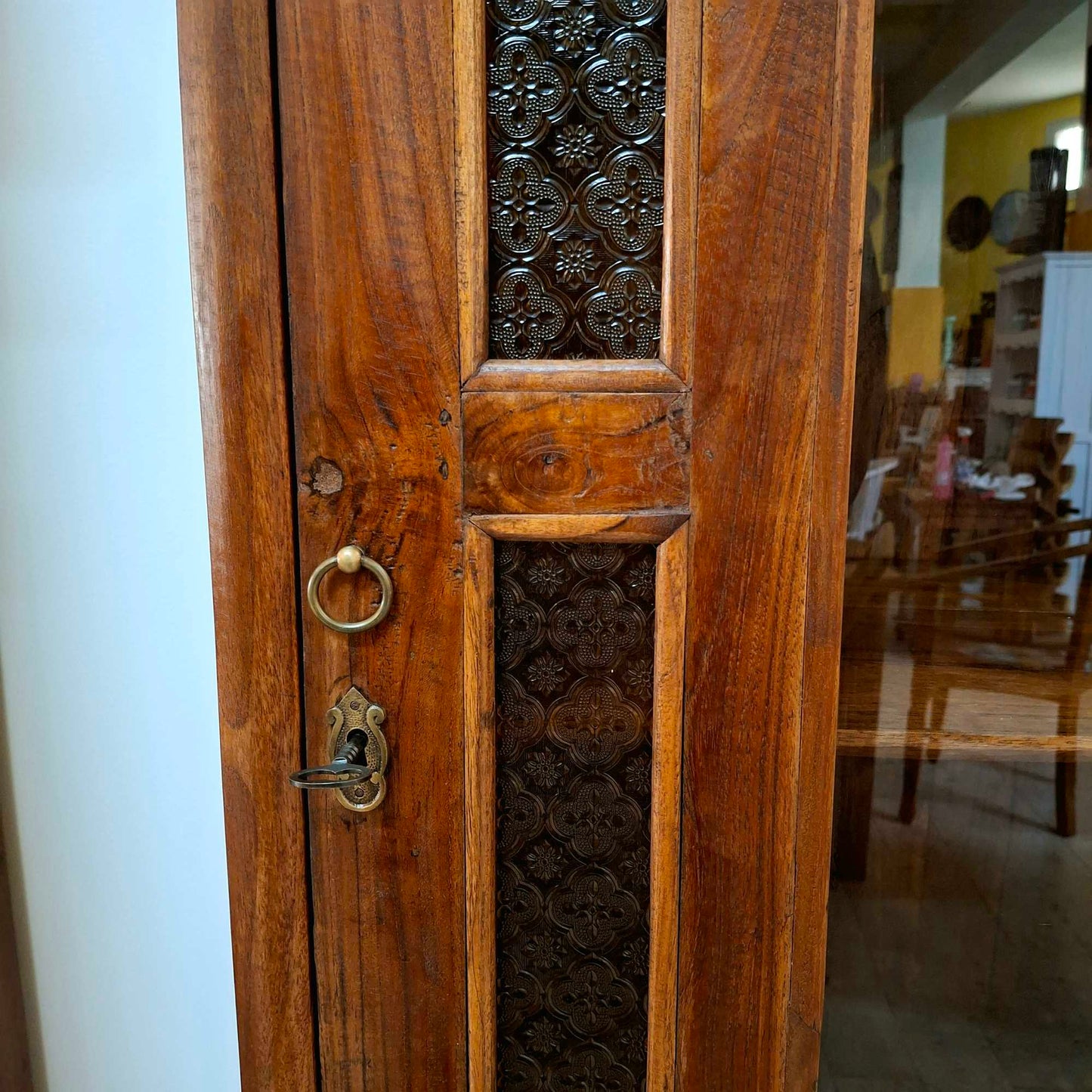 Credenza vetrinetta vintage anni 60 70 legno teak