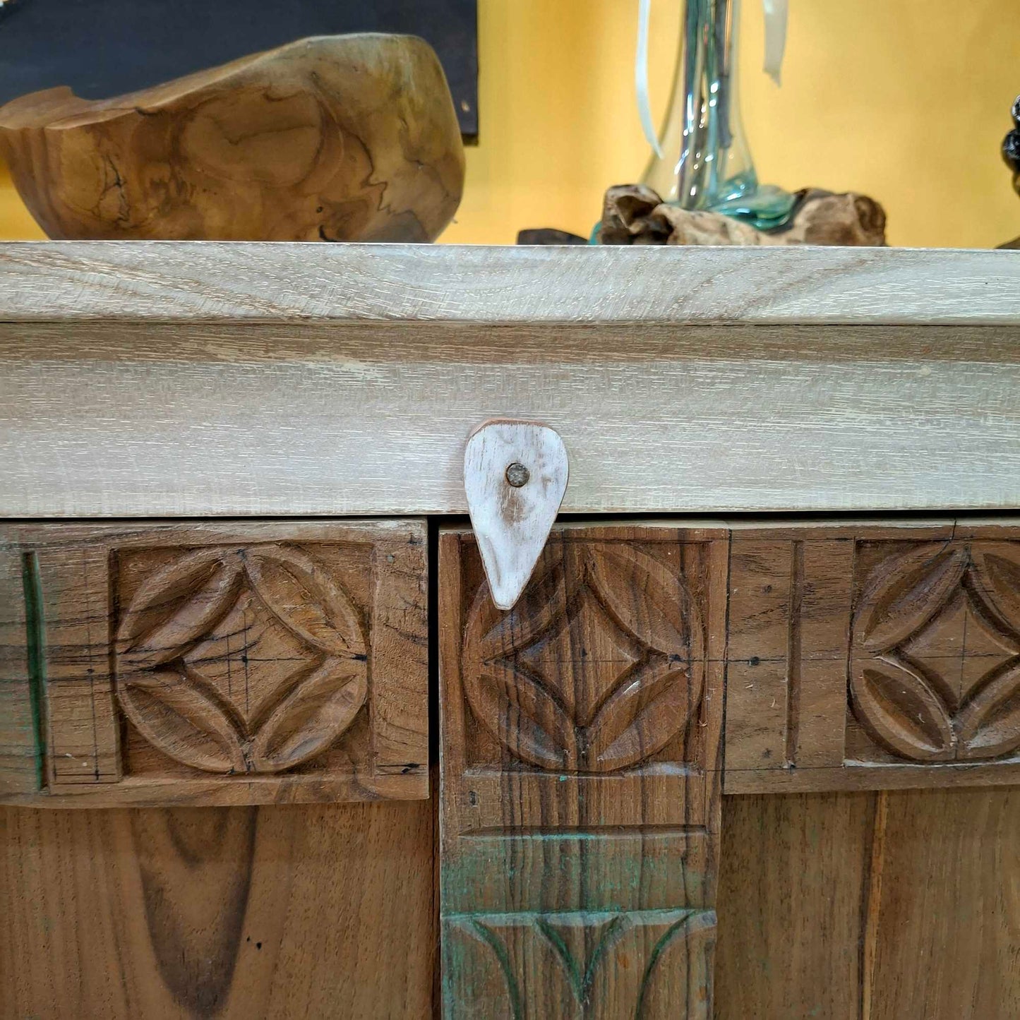 Credenza Bali in legno teak shabby chic