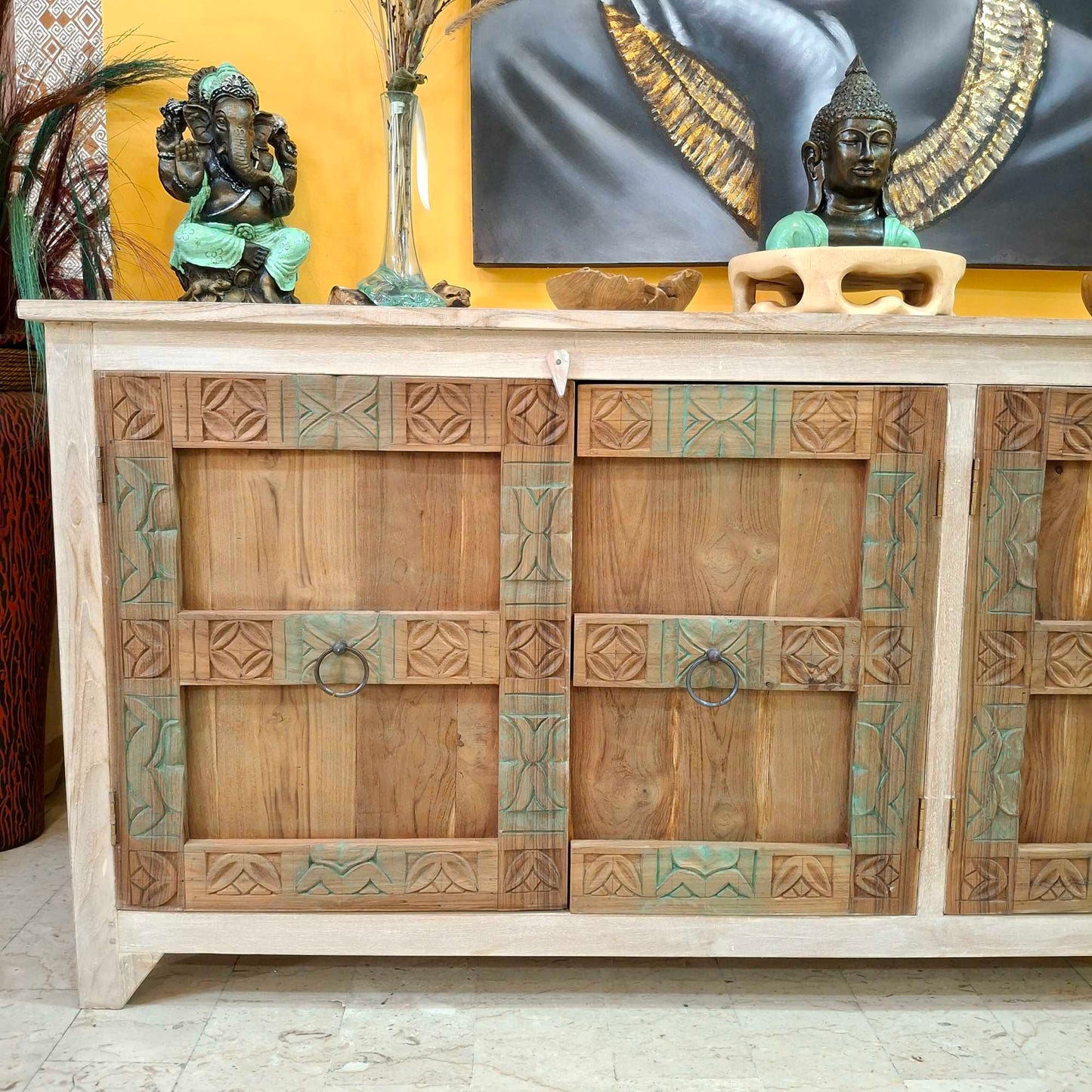 Credenza Bali in legno teak shabby chic