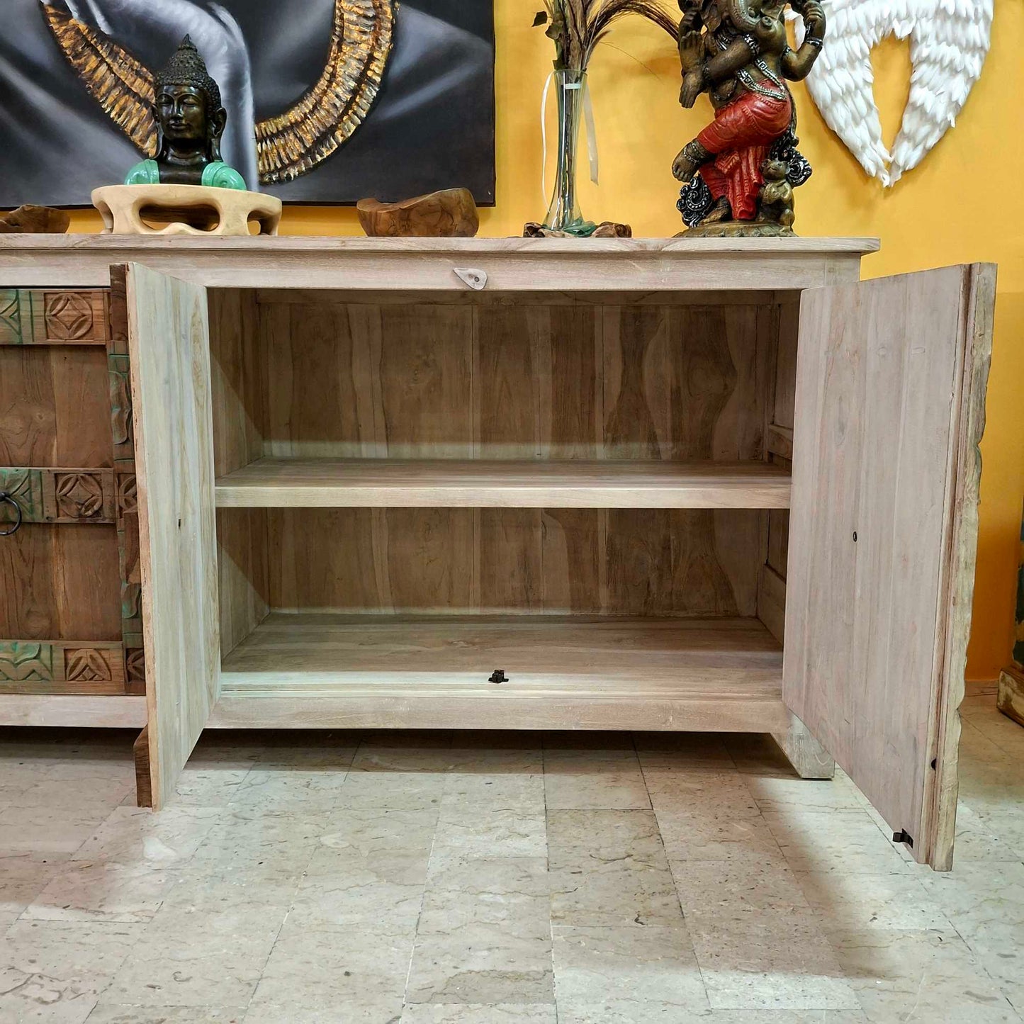 Credenza Bali in legno teak shabby chic
