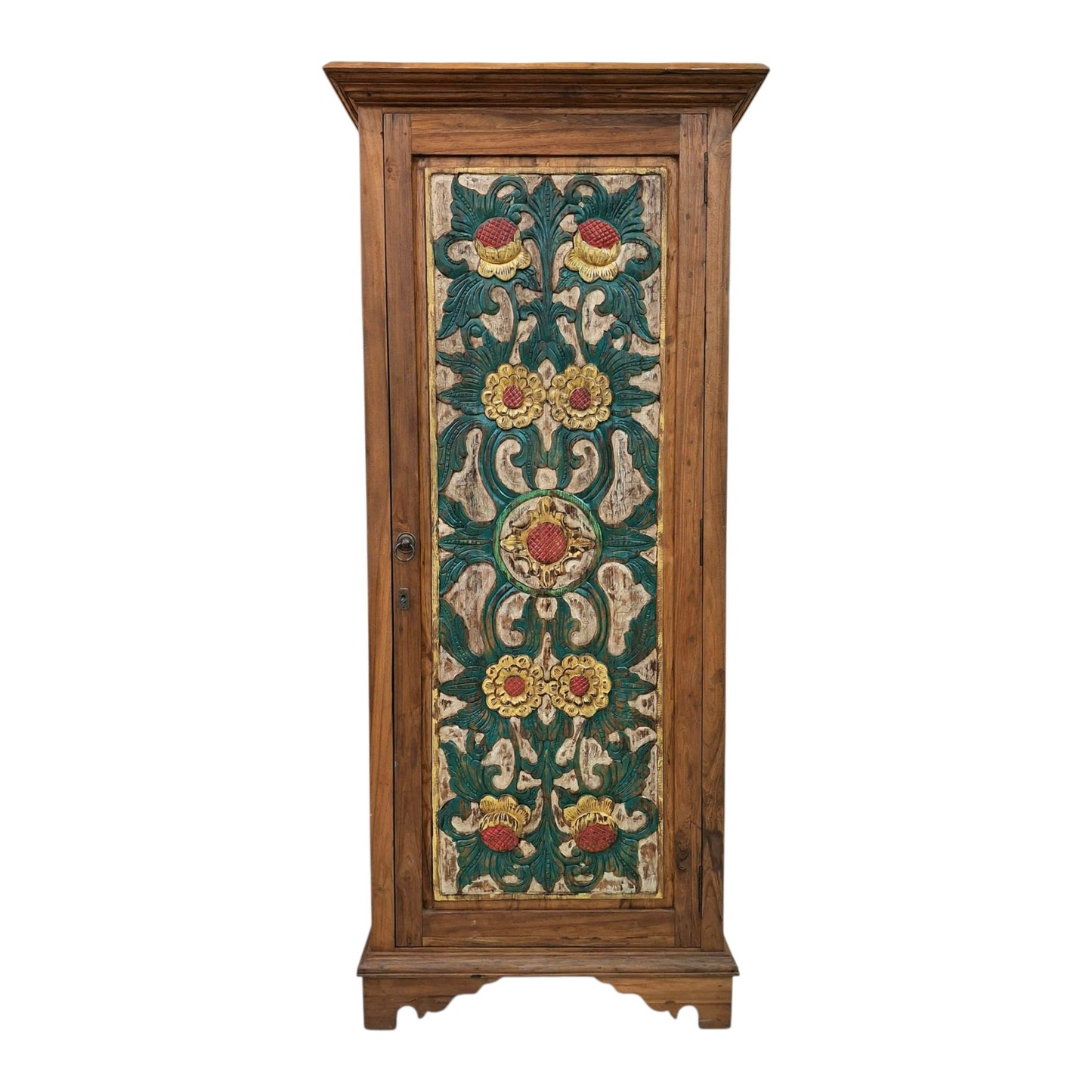 Credenza etnica a colonna armadio vintage in teak