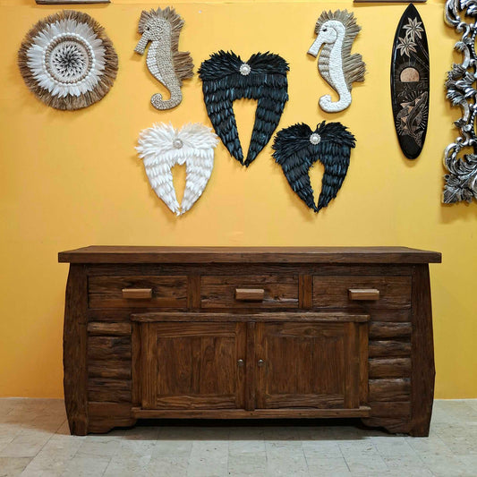 Credenza etnica linea Flintstones porta tv rustico