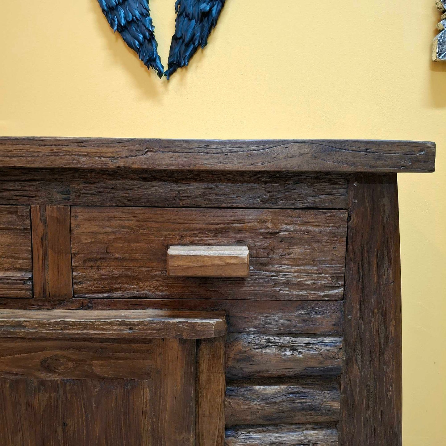 Credenza etnica linea Flintstones porta tv rustico