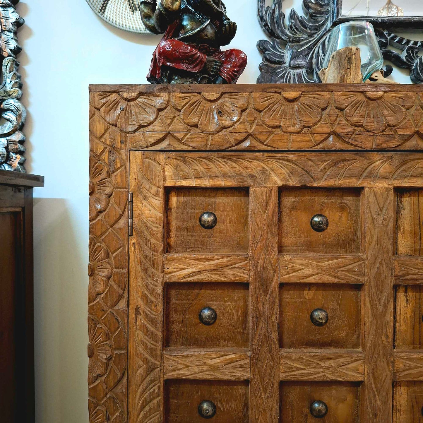 Credenza etnica mobile vintage buffet in teak