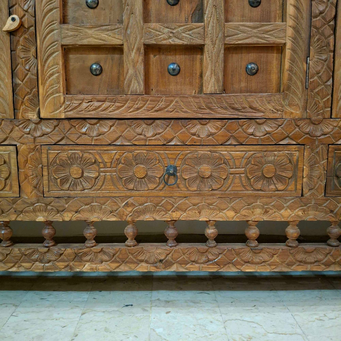 Credenza etnica mobile vintage buffet in teak