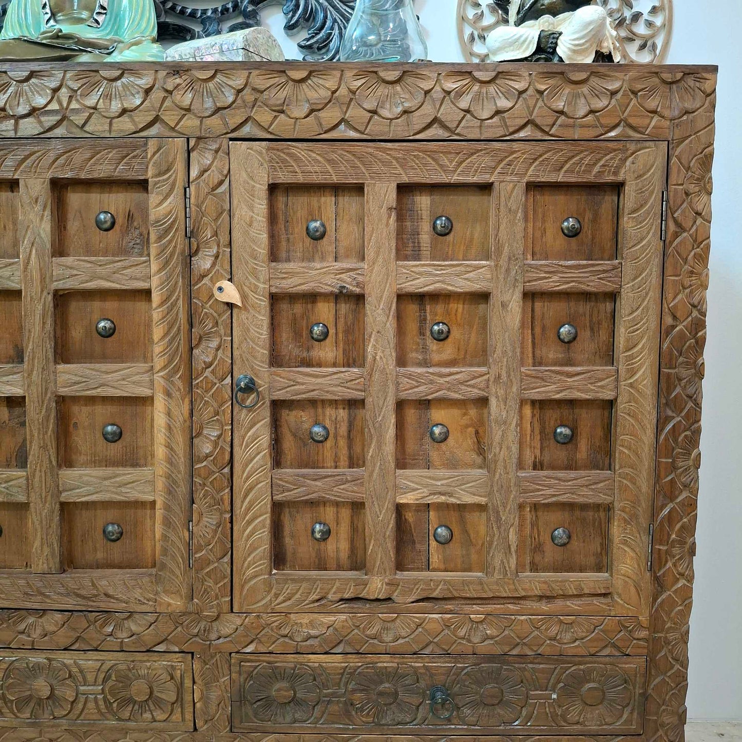 Credenza etnica mobile vintage buffet in teak