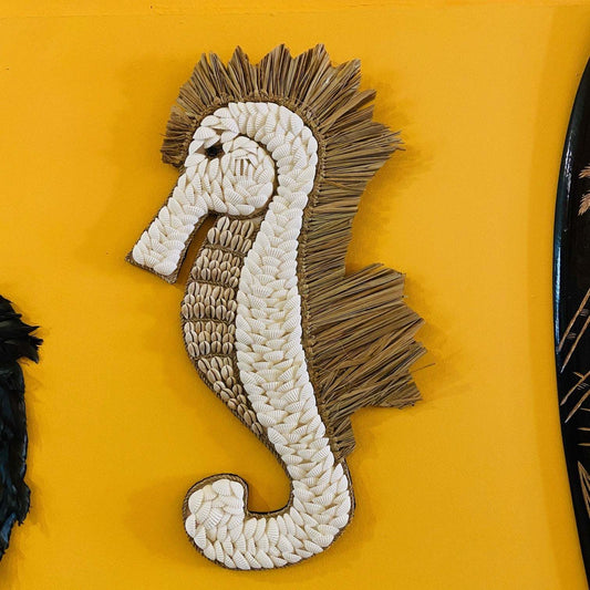 Decorazione da parete cavalluccio marino conchiglie di mare