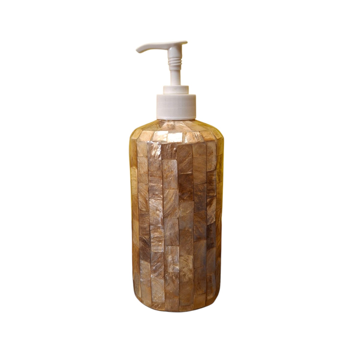 Mother of pearl soap dispenser gold