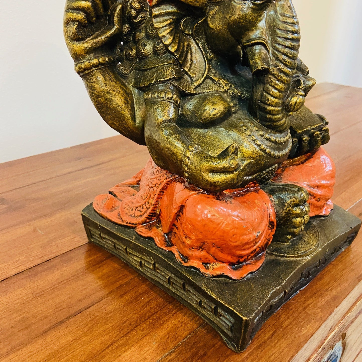 Statue d'éléphant Ganesh, divinité hindoue de style ethnique