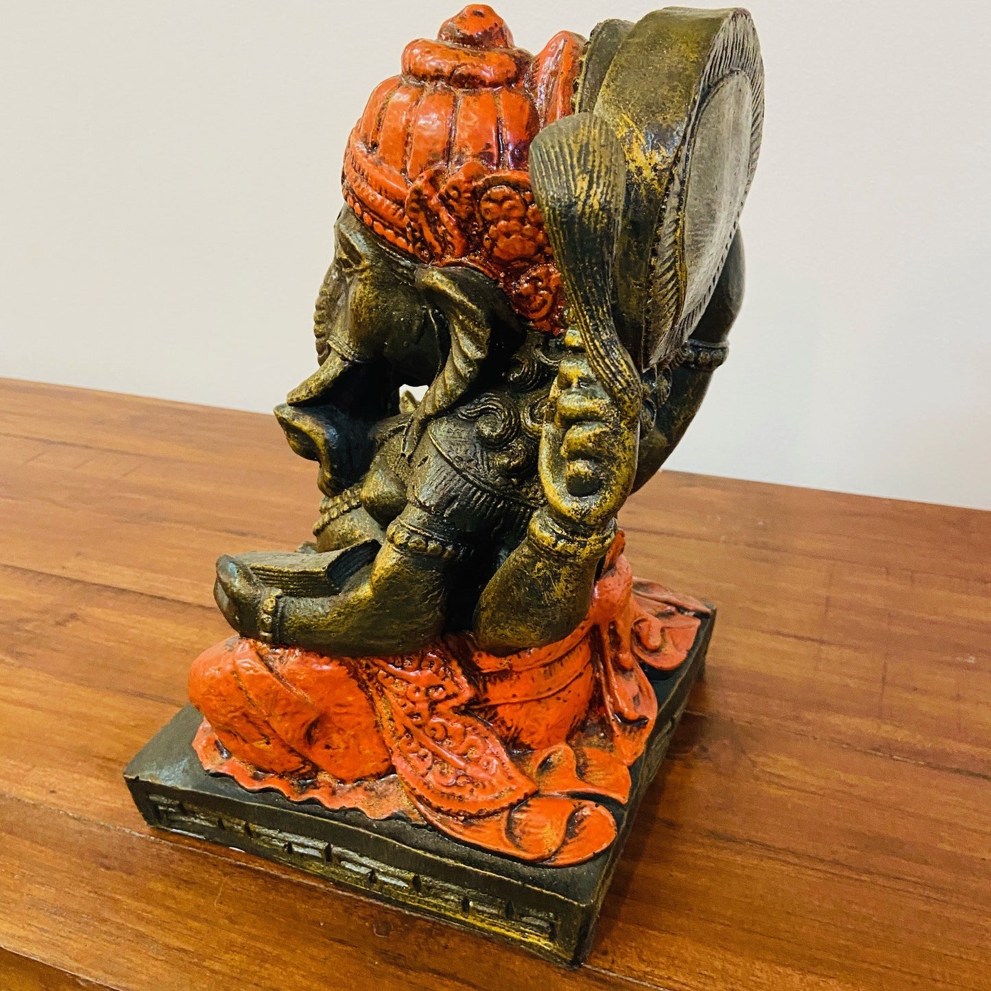 Statue d'éléphant Ganesh, divinité hindoue de style ethnique