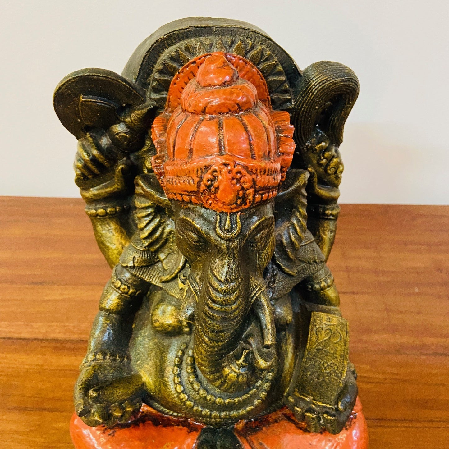 Statue d'éléphant Ganesh, divinité hindoue de style ethnique