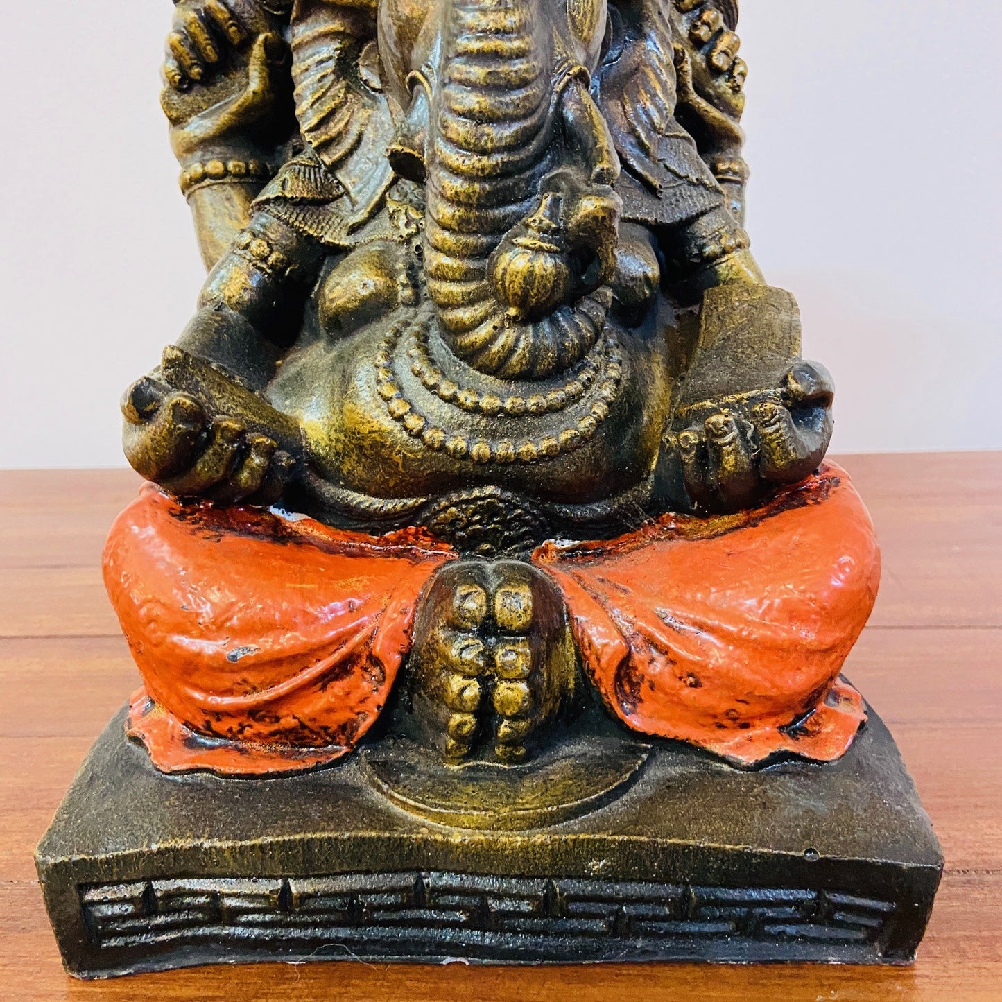 Statue d'éléphant Ganesh, divinité hindoue de style ethnique