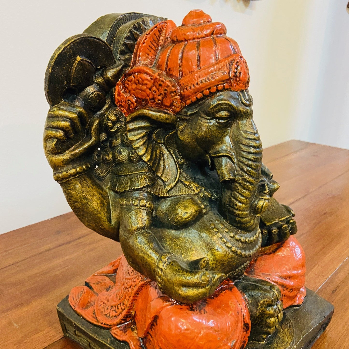 Statue d'éléphant Ganesh, divinité hindoue de style ethnique