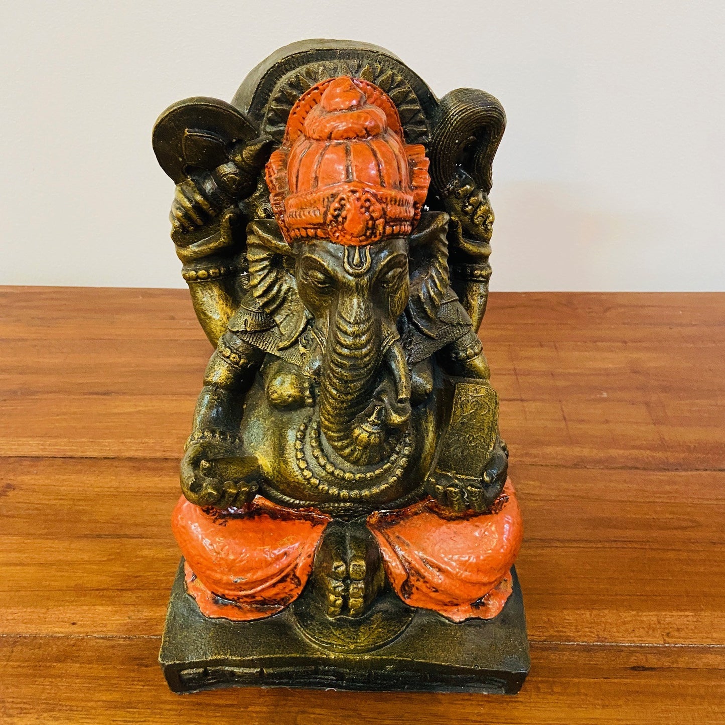 Statue d'éléphant Ganesh, divinité hindoue de style ethnique