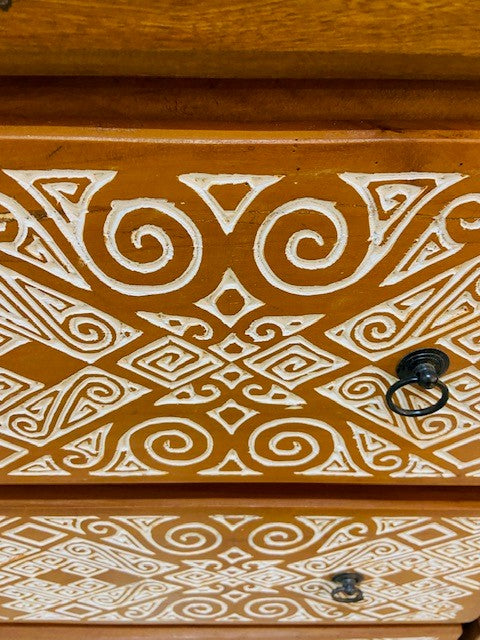 Cassettiera madia buffet mobile etnico porta tv