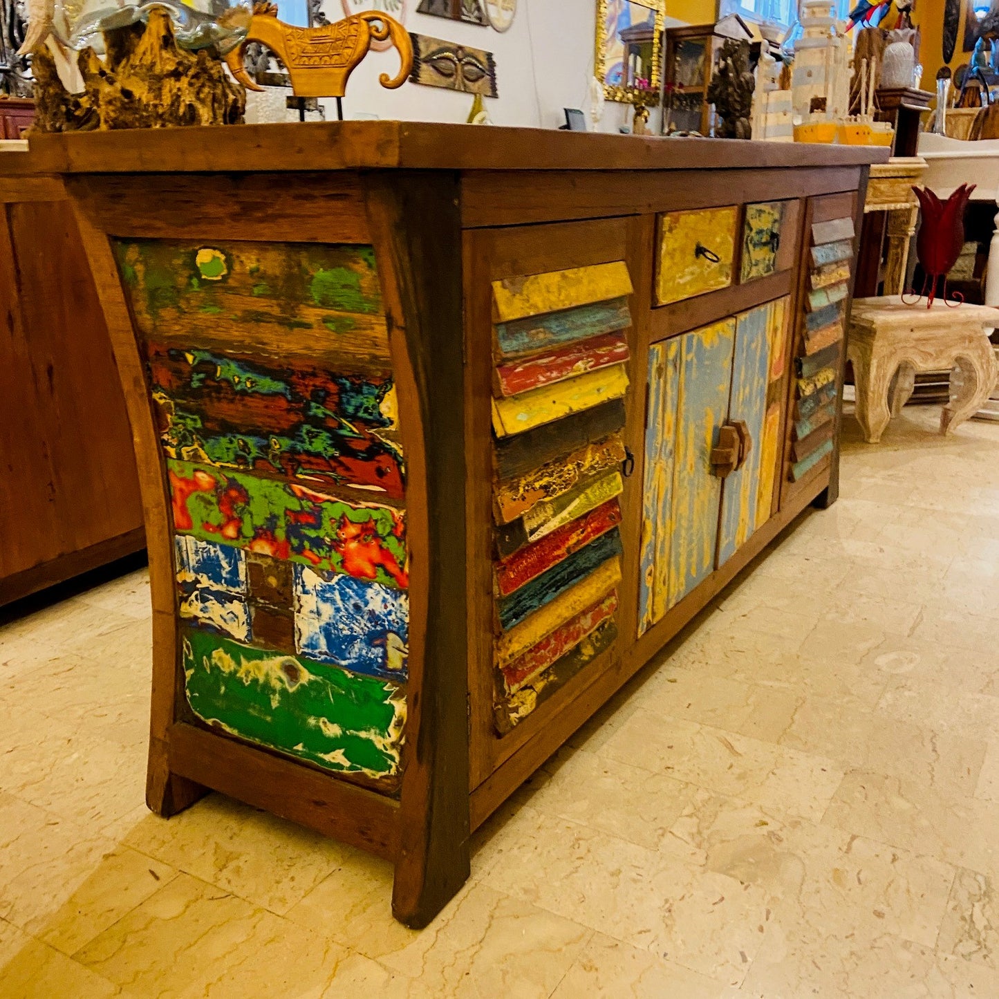 Meubles ethniques buffet meuble TV en teck buffet armoire