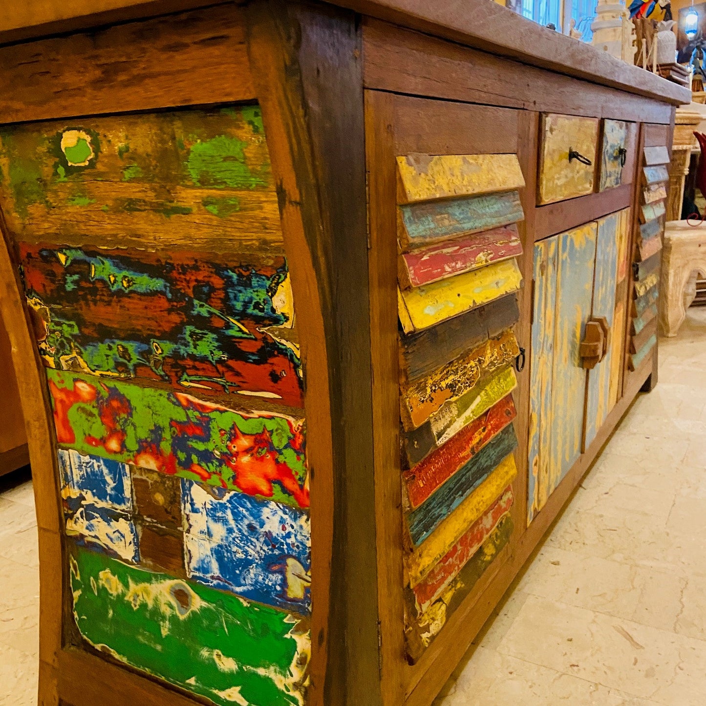 Meubles ethniques buffet meuble TV en teck buffet armoire